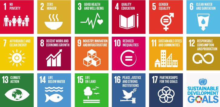 Die 17 Nachhaltigkeitsziele (SDGs) der Vereinten Nationen